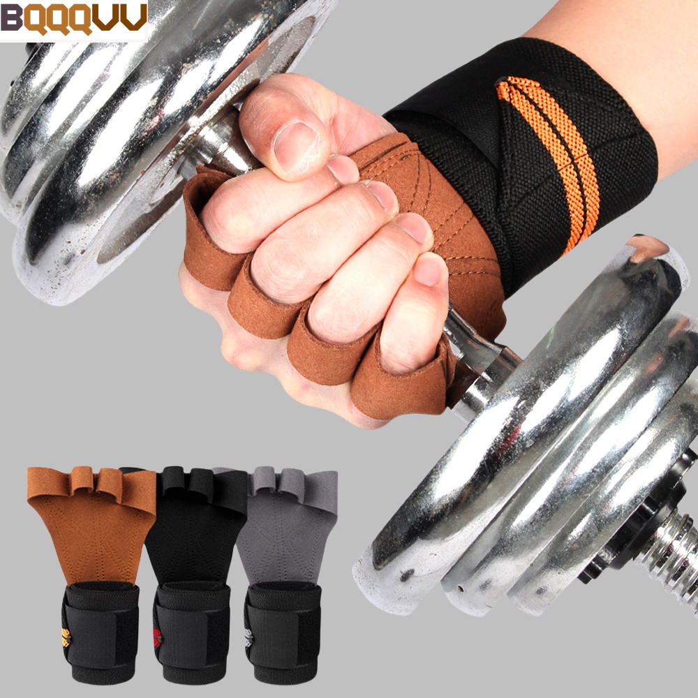 Crossfit Workout Gear - Anti-Skid Gym Gloves Grips, Weight Power
