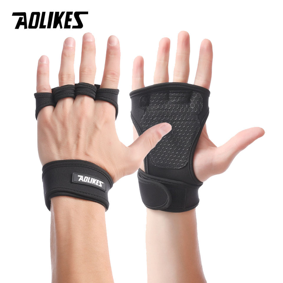 Crossfit Workout Gear - AOLIKES Weight Lifting Gloves Training Gym