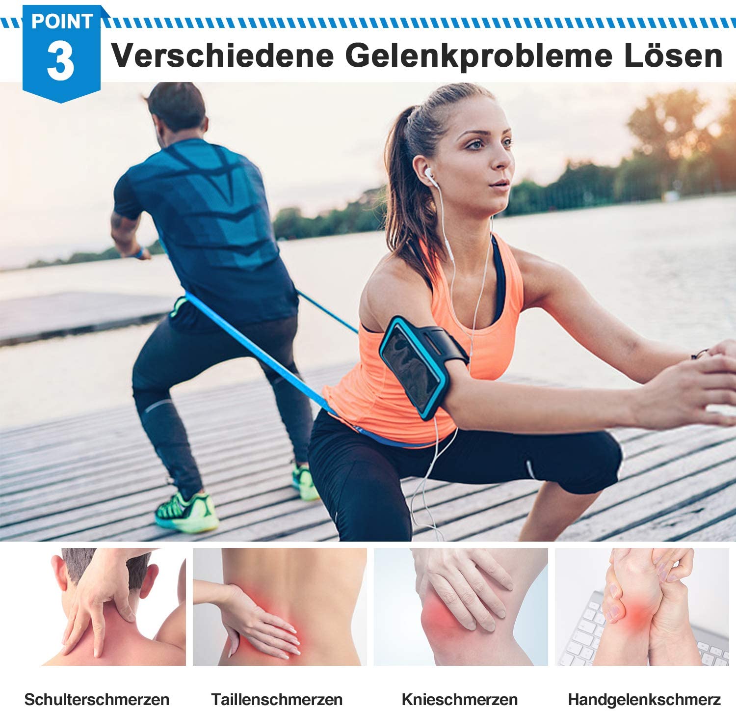 Elastic Fitness Bands 3Pcs Res - огляд і ціна Crossfit Workout Gear