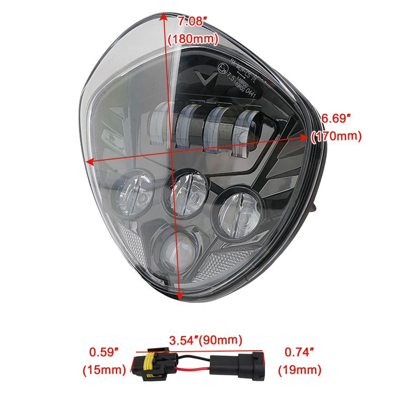 Black LED Motorcycle Headlight - огляд і ціна Crossfit Victory