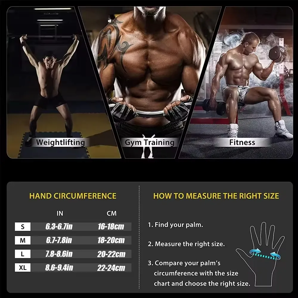 1Pair Half Finger Gym Fitness  - огляд і ціна Crossfit Workout Gear